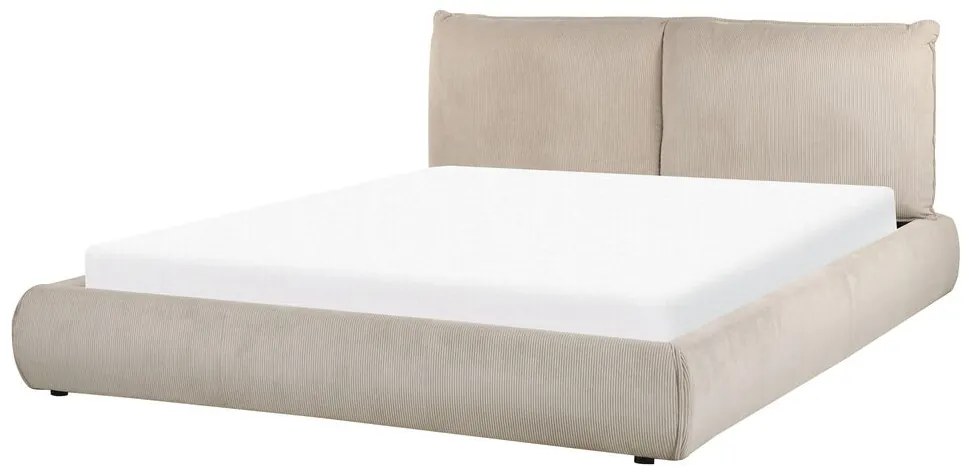 Pat matrimonial 160 cm Vetiver (gri bej) (cu somieră). 1076467