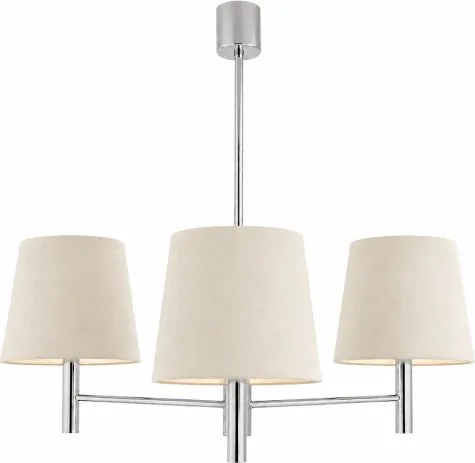 BRILAGI - Lustră pe tijă MONTE 3xE27/60W/230V crem/crom lucios