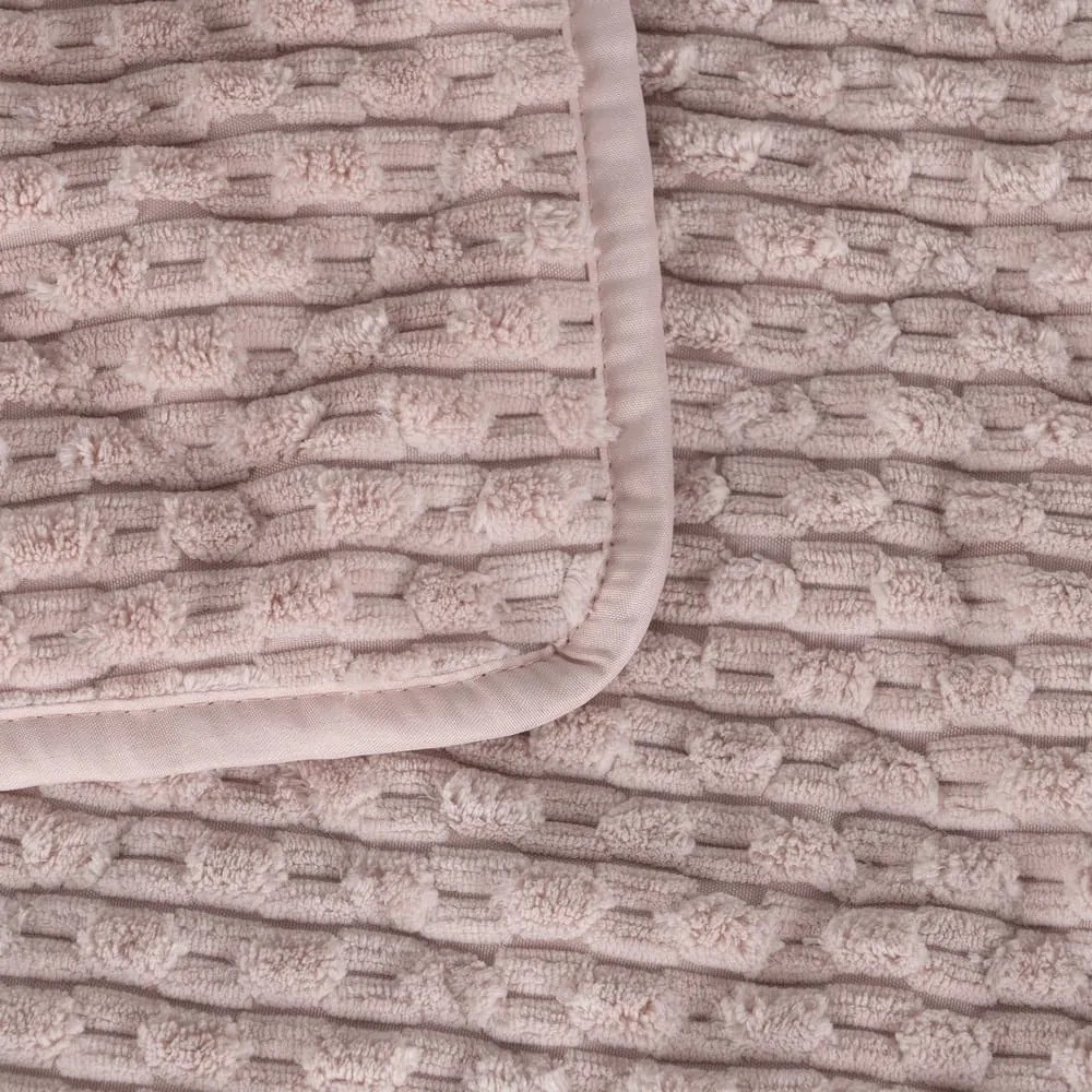 Cuvertură roz matlasată 230x260 cm – Ixia