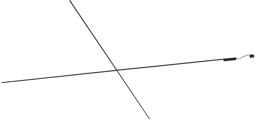 Sistem modern de iluminat pe șine negru monofazat 1000 cm - Magnetic