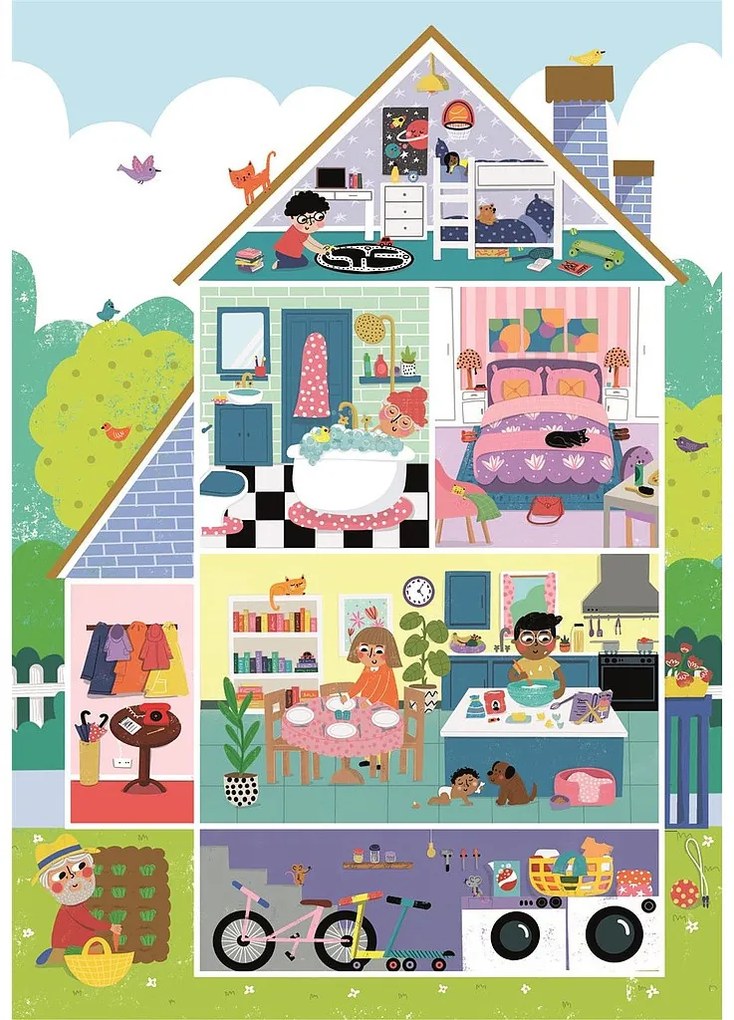 Colorat Sweet Puzzle Maxi Home 104 de piese Clementoni