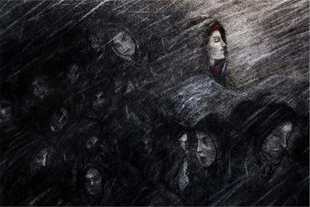 Tablou - Tristețe și renunțare (90x60 cm)