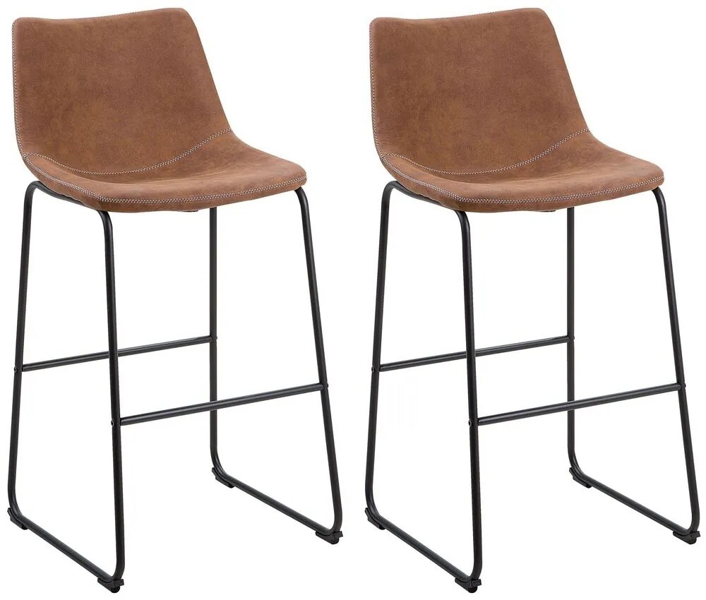 Set scaune tip bar 2buc. Franklin (maro auriu). 1009963