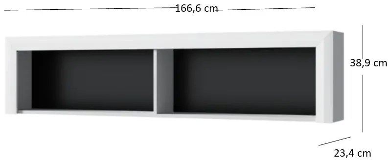 Raft Wanetta (alb lucios). 1053379