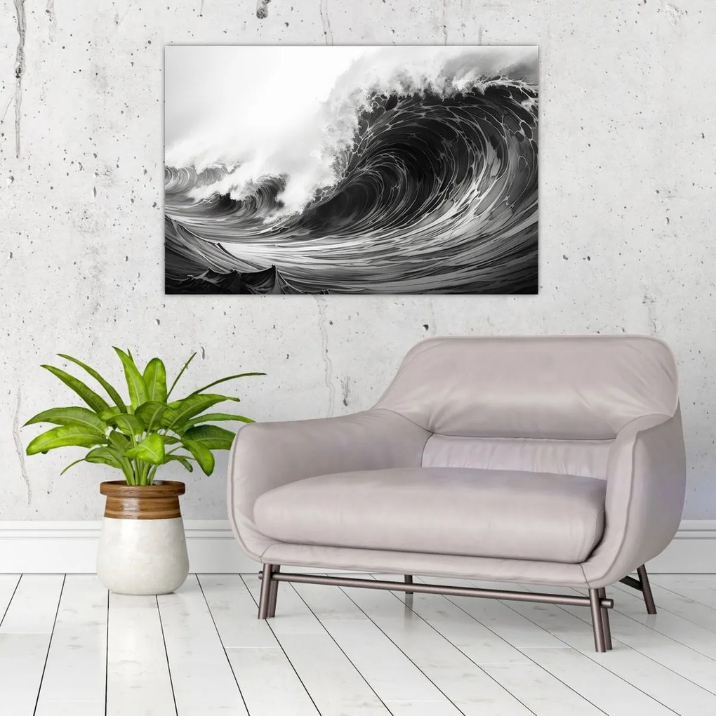 Tablou - Pictura valurilor (90x60 cm)