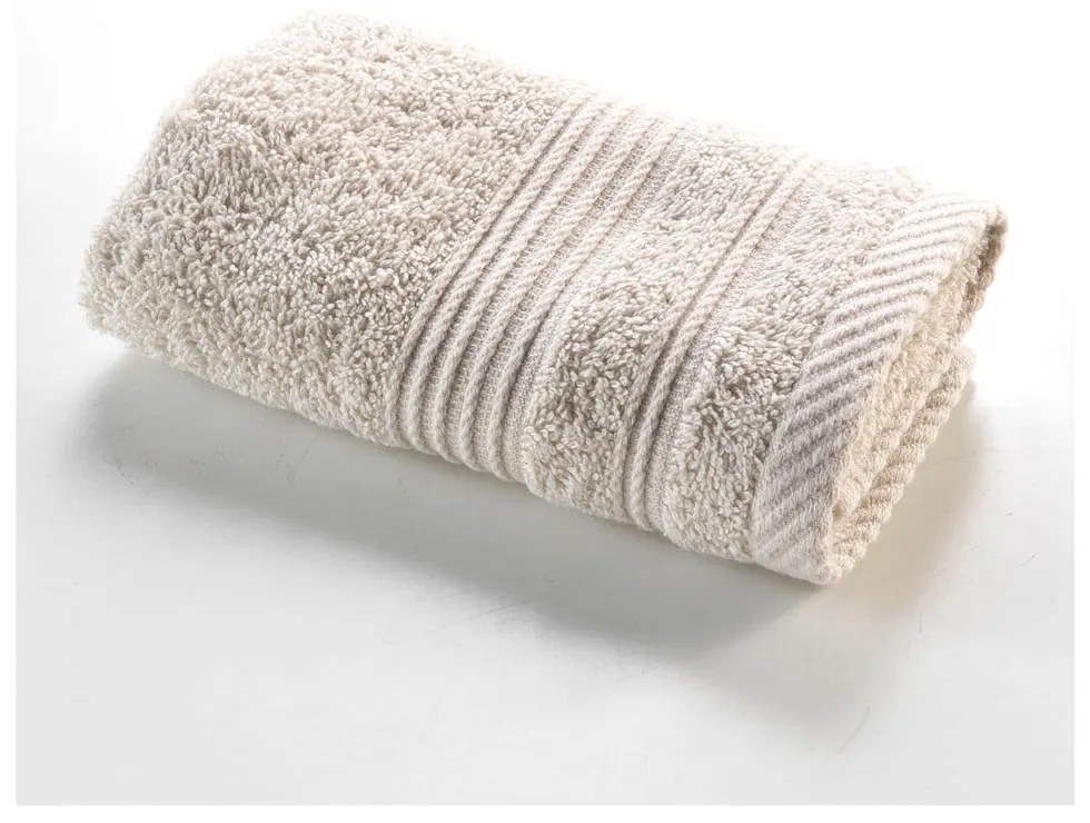 Prosop bej din bumbac din frotir 30x50 cm Tendresse – douceur d'intérieur