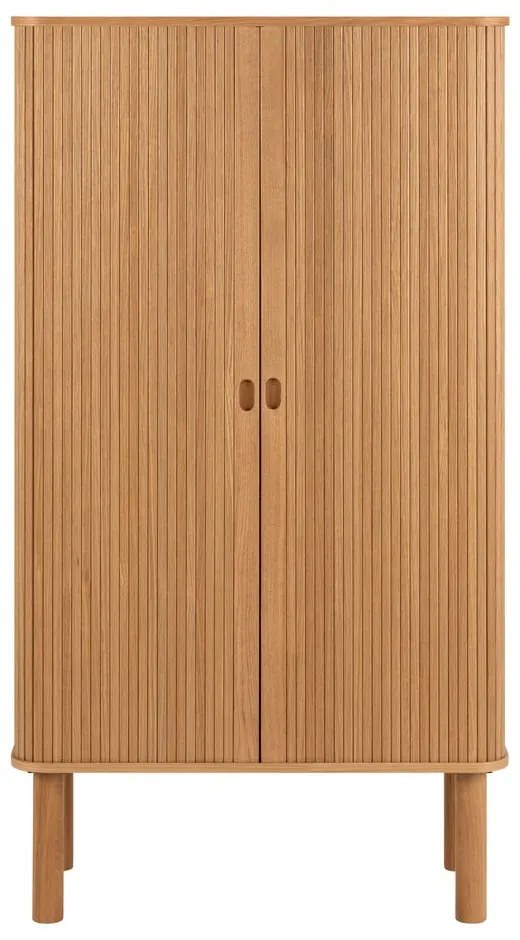 Dulap în culoare naturală cu aspect de lemn de stejar cu ușă glisantă 80x145 cm Langley – Actona