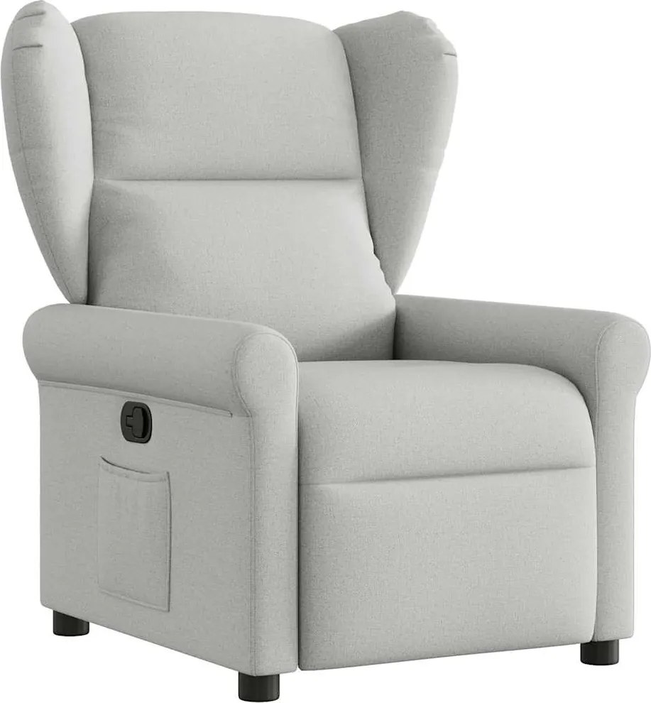 vidaXL Scaun extensibil din stofă gri nor