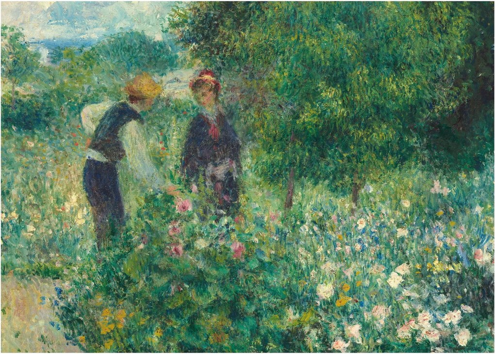 Tablou - Auguste Renoir, Picking Flowers, reproducere (70x50 cm)