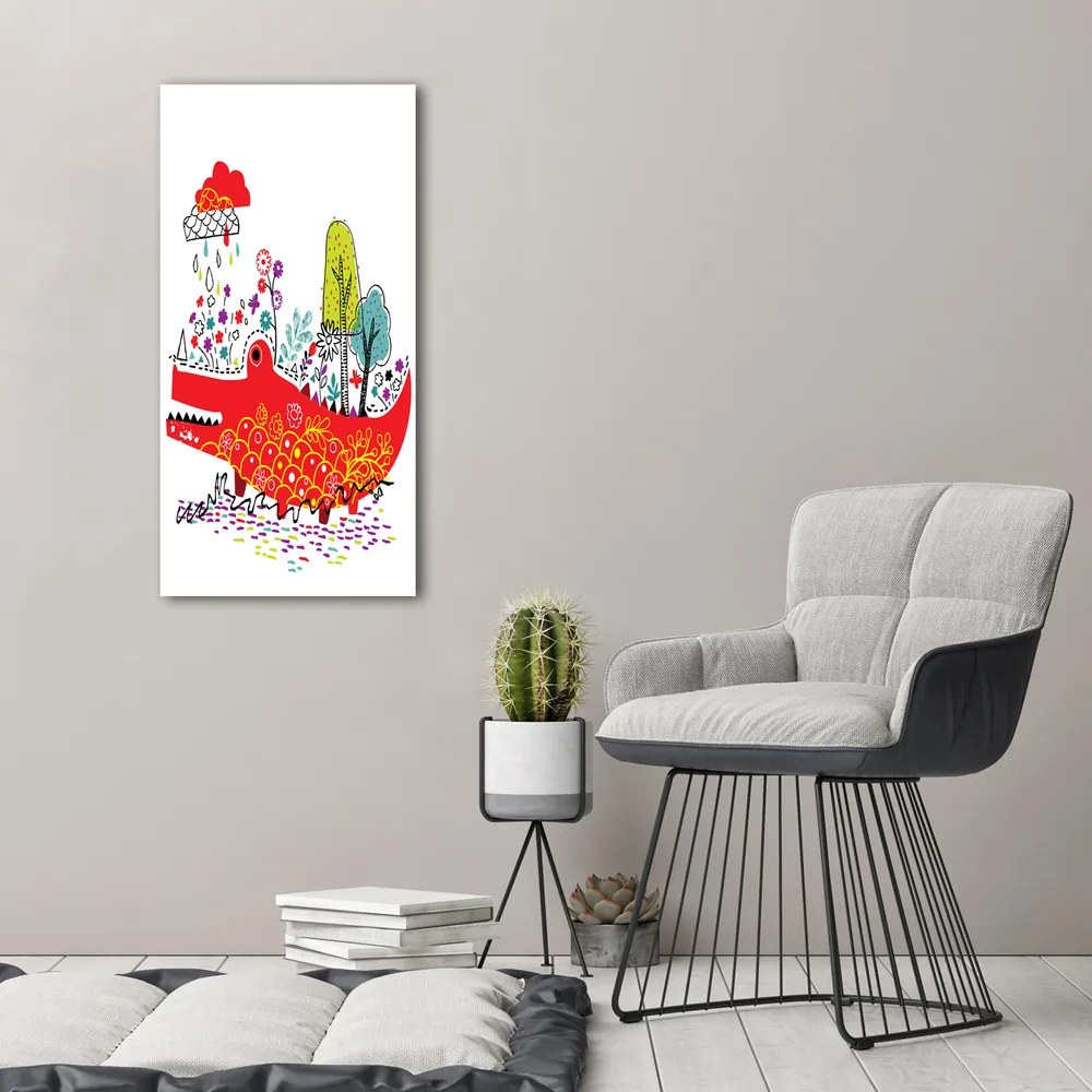 Imprimare tablou canvas Crocodil