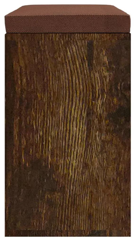 Banca pentru pantofi stejar fumuriu 103x30x48 cm lemn prelucrat Stejar afumat