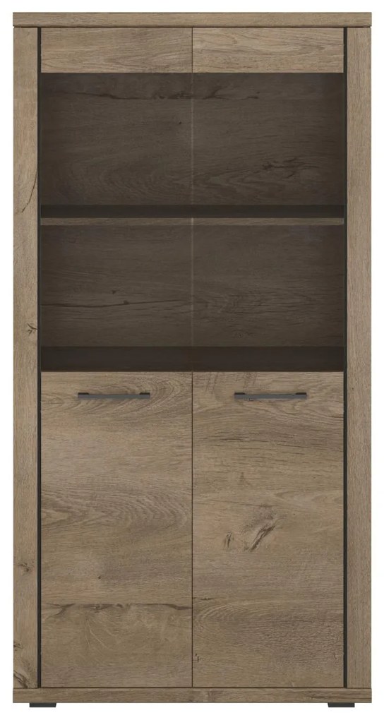 Vitrină Clinecas 2 (stejar lefkas) . 1116788