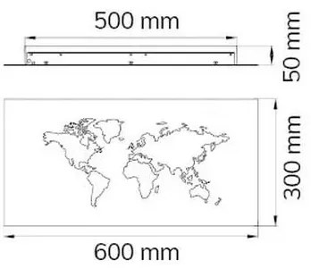 Aplică LED decorativă LINDA LED/26W/230V 3000K Wofi 4556.01.50.9600