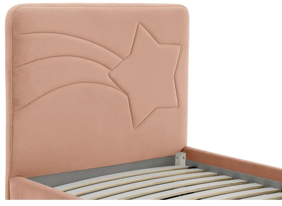 Pat pentru copii roz 90x200 cm Star – Scandic