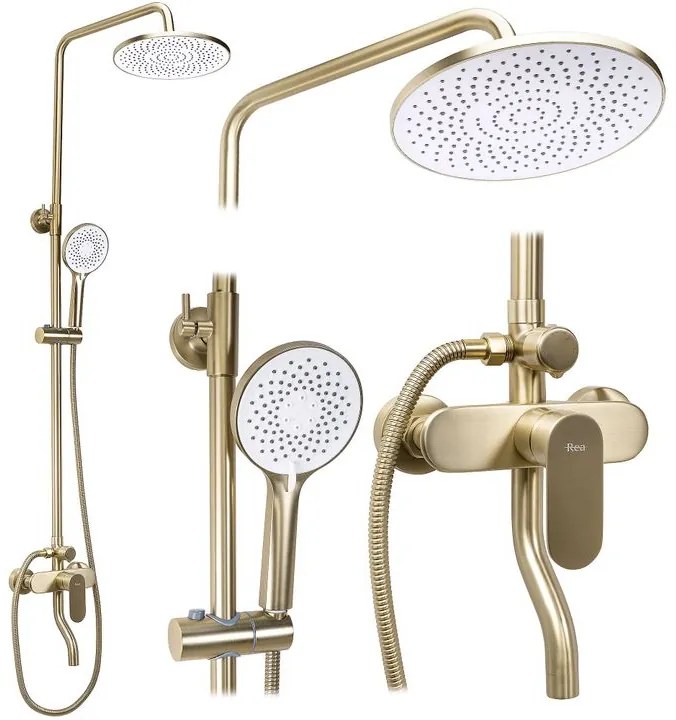 Set dus REA DROP auriu periat