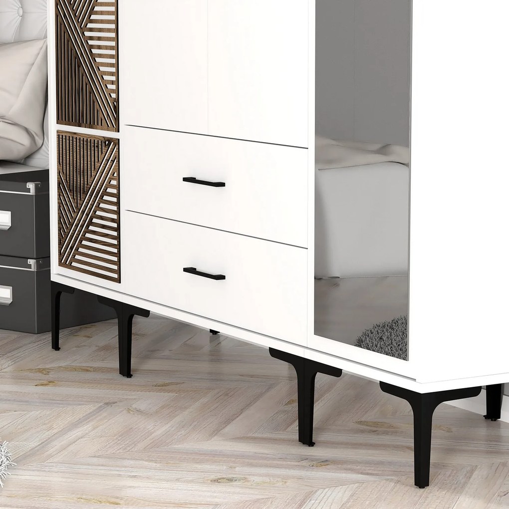 Dulap de haine Kiara PTR (Alb). 1088515