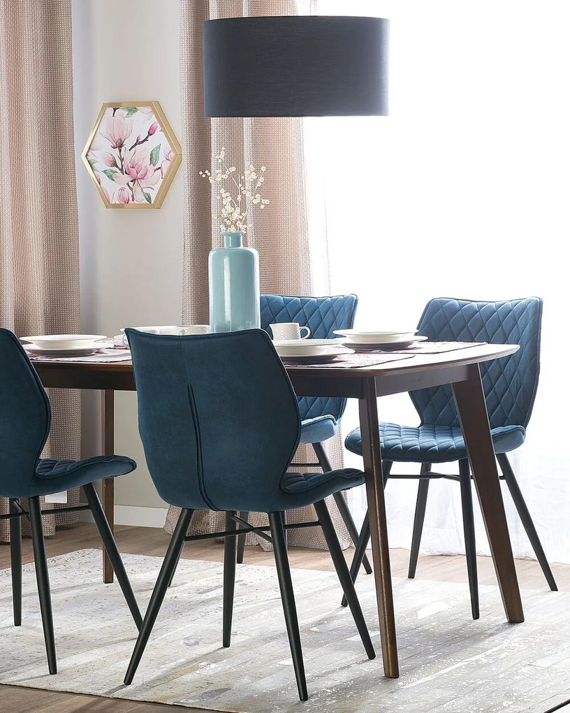 Set 2 buc. scaune pentru sufragerie Lissa (albastru). 1009994