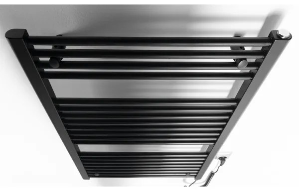 Radiator portprosop electric pentru baie Aqualine DIRECT-E 400W/230V 96 cm negru mat