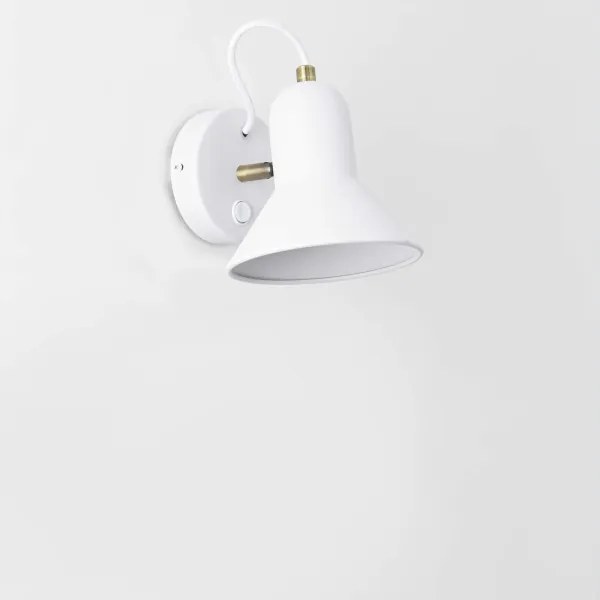 Aplica spot de perete ASTAMA 1xE27/40W/230V alb/alamă