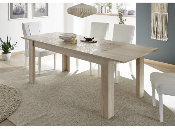 Masă extensibilă pentru dining ARIA, stejar Sonoma