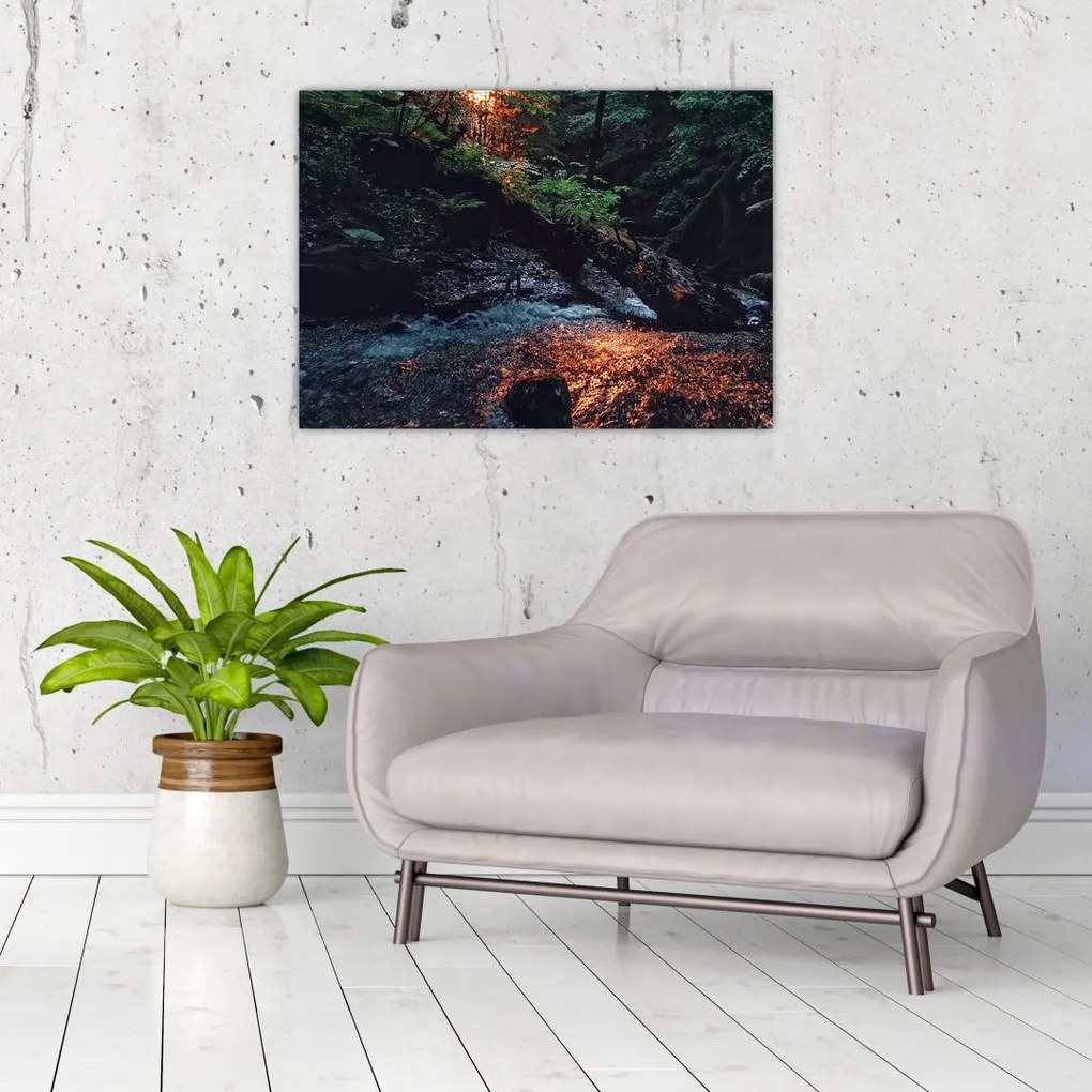 Tablou cu râu montan (70x50 cm)