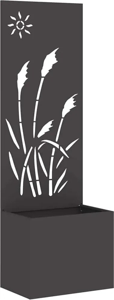 vidaXL Ecran de intimitate pentru grădină Traforaj Negru 50 x 140 cm