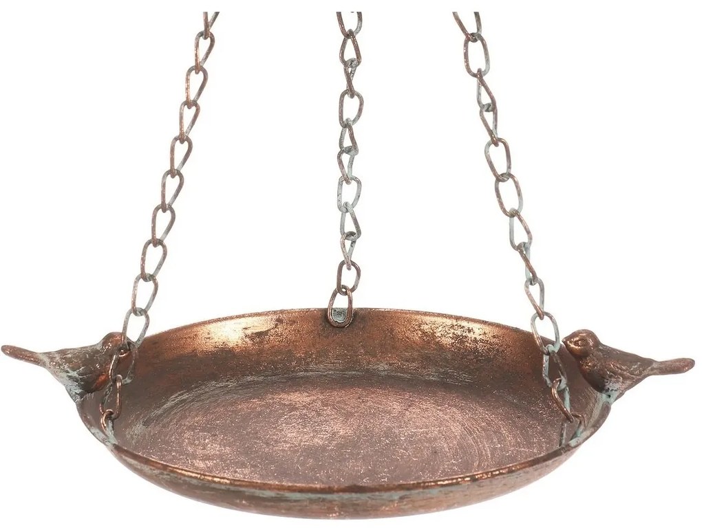 Adăpătoare metalică suspendată Romance,  26 x 20 x5 cm, culoare cupru