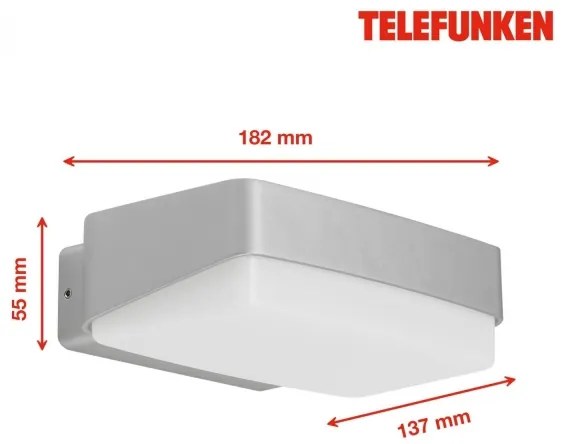 Aplică LED de exterior Telefunken 312204TF LED/14W/230V IP44