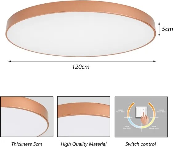 BRILAGI - Plafonieră POOL LED/180W/230V 3000/4000/6000K Ø 120 cm bronz