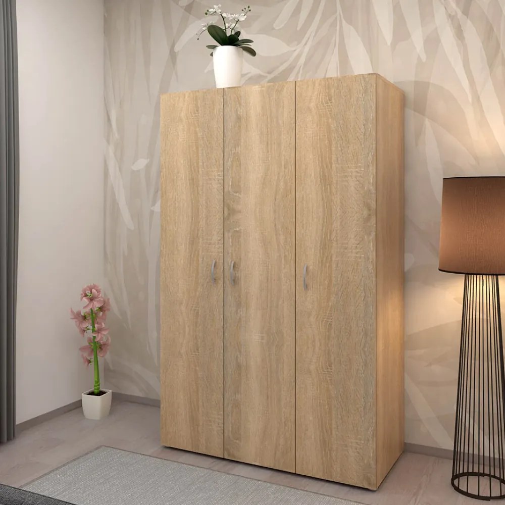 Dulap, cu trei uşi, stejar sonoma, RAMSA 3