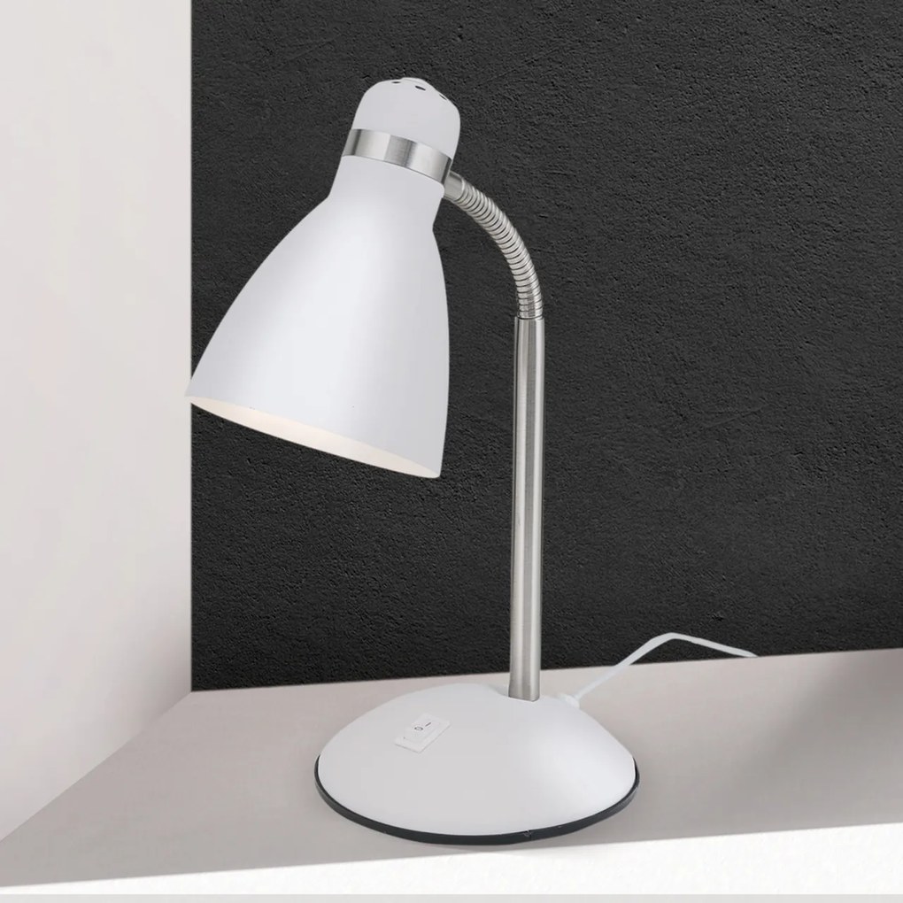 Veioza / Lampa de birou moderna SCHOOL alba