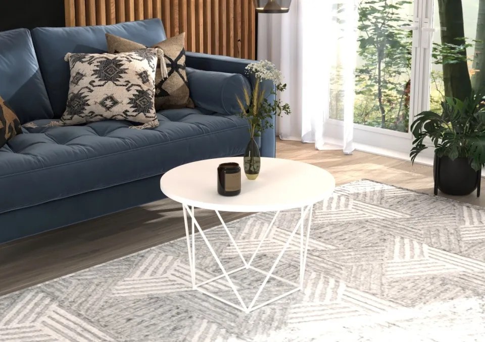 Masuta de cafea, LIAM, ADRK Furniture (Culoare: Alb / Artisan)