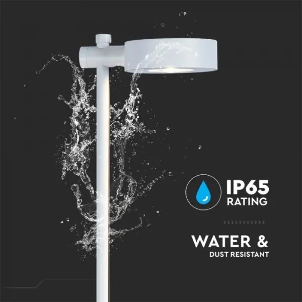 Lampă LED de exterior, 7 W, 230 V, 3000 K, IP65, albă, 102 cm