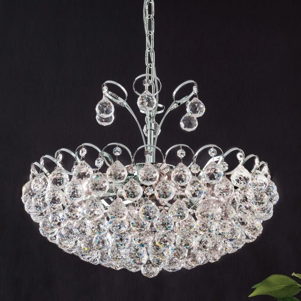 Lustra cristal Asfour, KRISTALL KLASSISCH crom 55cm