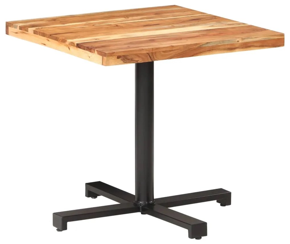 320280 vidaXL Masă de bistro, pătrat, 80x80x75 cm, lemn masiv de acacia