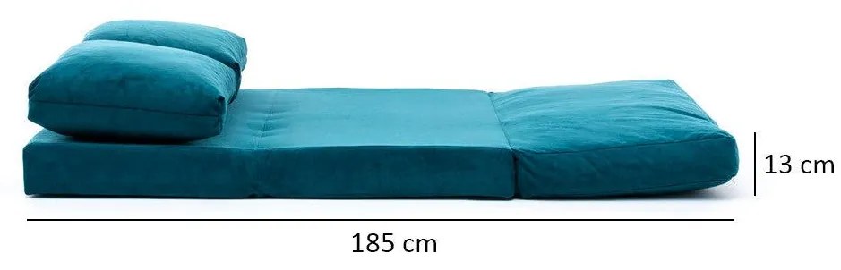 Canapea extensibila cu 2 locuri Taida, Multicolor, 120 x 62 x 68 cm