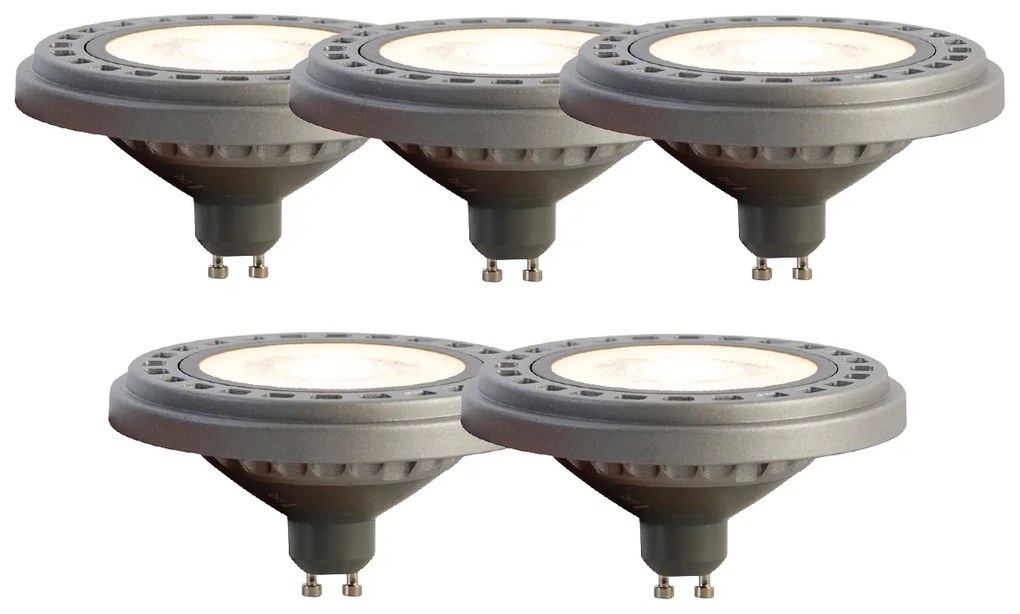 Set de 5 becuri LED GU10 AR111 8W 750 lm 3000K