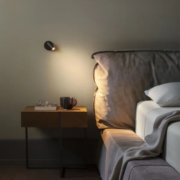 Spot LED de perete BEAN LED/3W/230V negru Ideal Lux