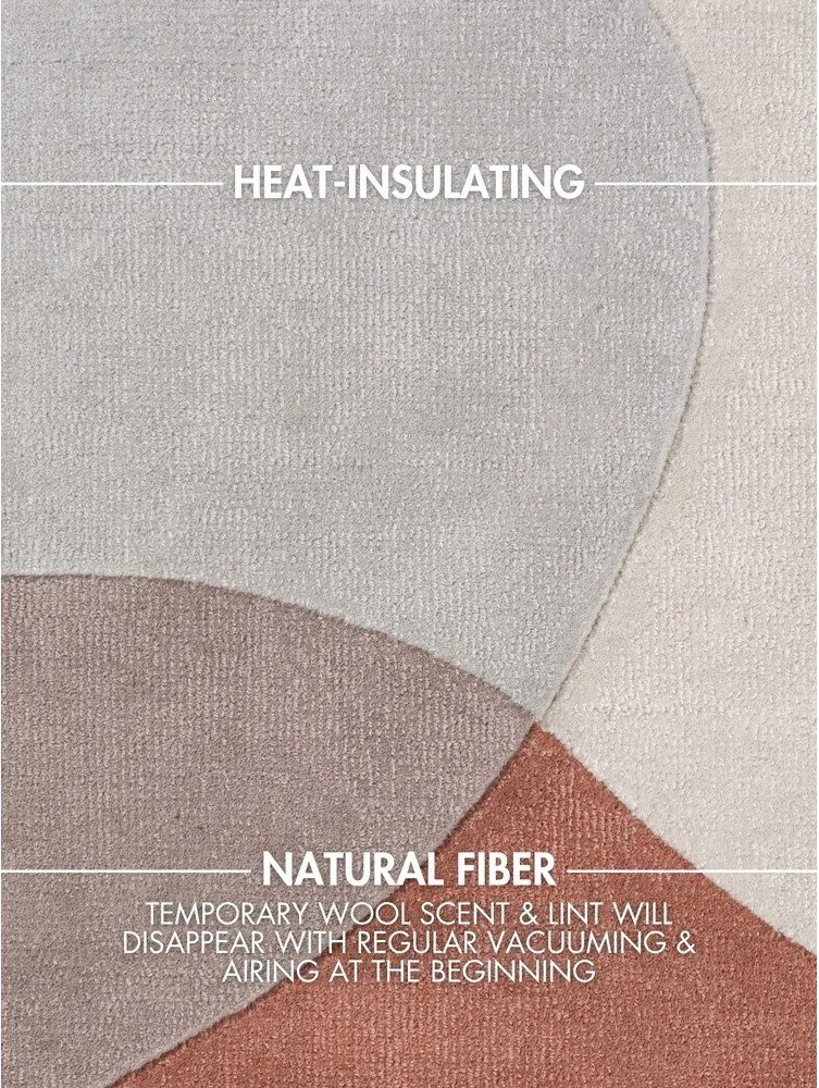 Covor bej țesut manual din lână 200x300 cm Hackney Clarissa – Ted Baker