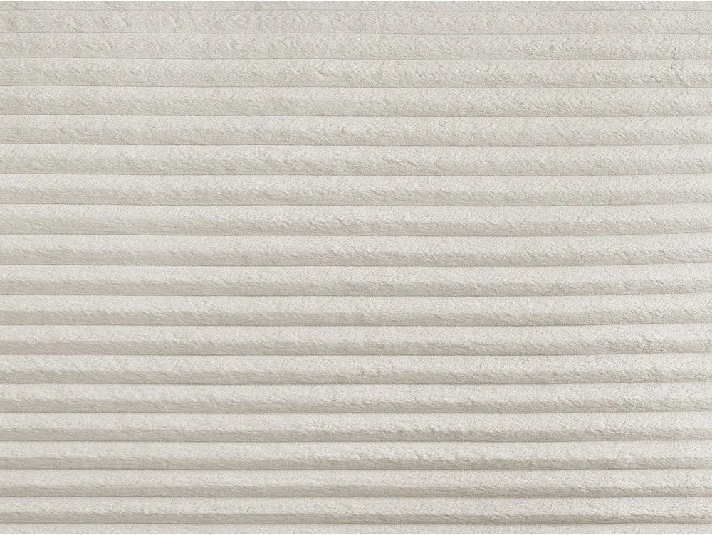 Colțar crem extensibil cu tapițerie din catifea reiată (cu colț pe partea stângă ) Lucien – Bobochic Paris