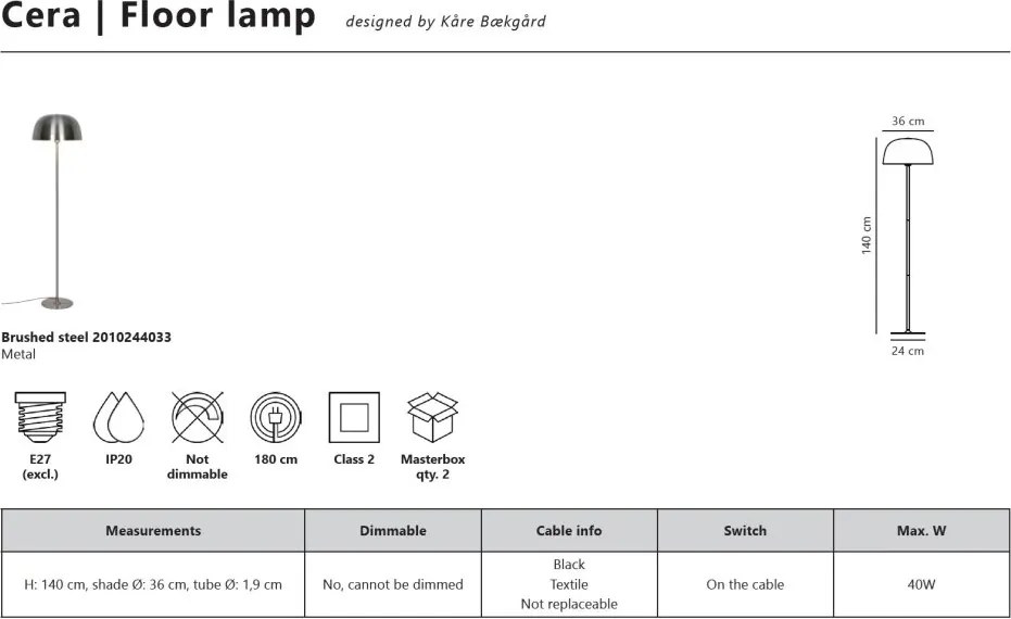 Lampadar design nordic modern Cera otel