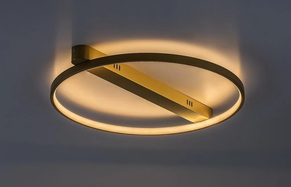 Plafoniera LED din metal auriu Beliza