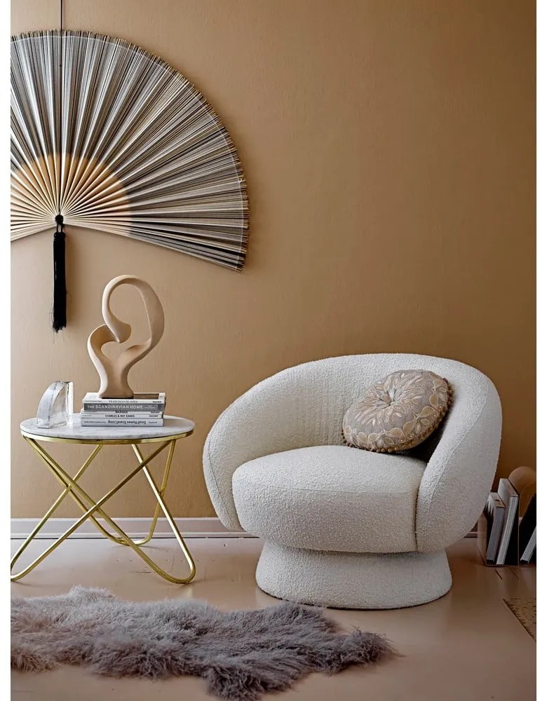 Fotoliu alb Ted - Bloomingville