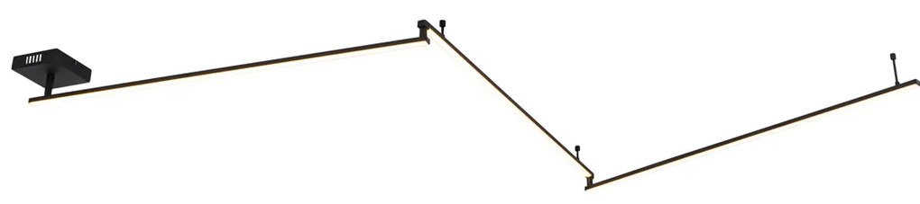 Plafoniera neagra 300 cm incluzând LED cu 3 trepte de luminozitate reglabilă - Annuschka