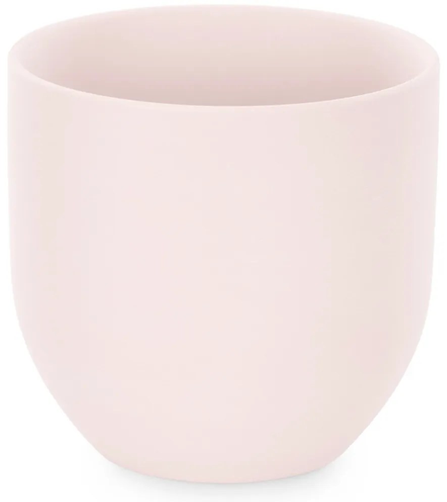 Suport de lumanare din ceramica Culoare roz pudrat, SHIRE