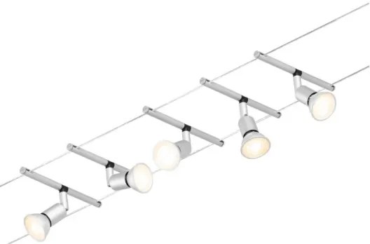 Paulmann 94442 - Set 5x GU5,3/10W spot SALT 230V crom mat satinat