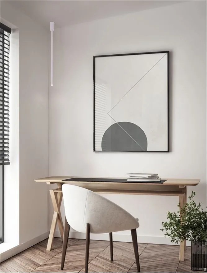 Plafoniera/Spot LED reglabil stil minimalist ORNOS alb H-70cm
