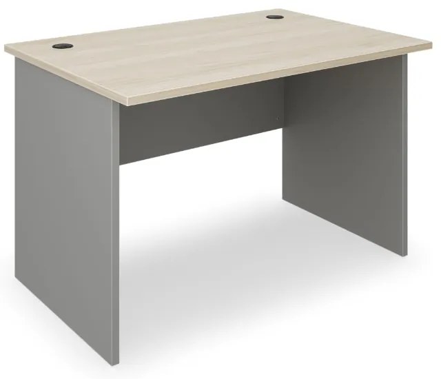 Masa SimpleOffice 120 x 80 cm, stejar deschis / gri