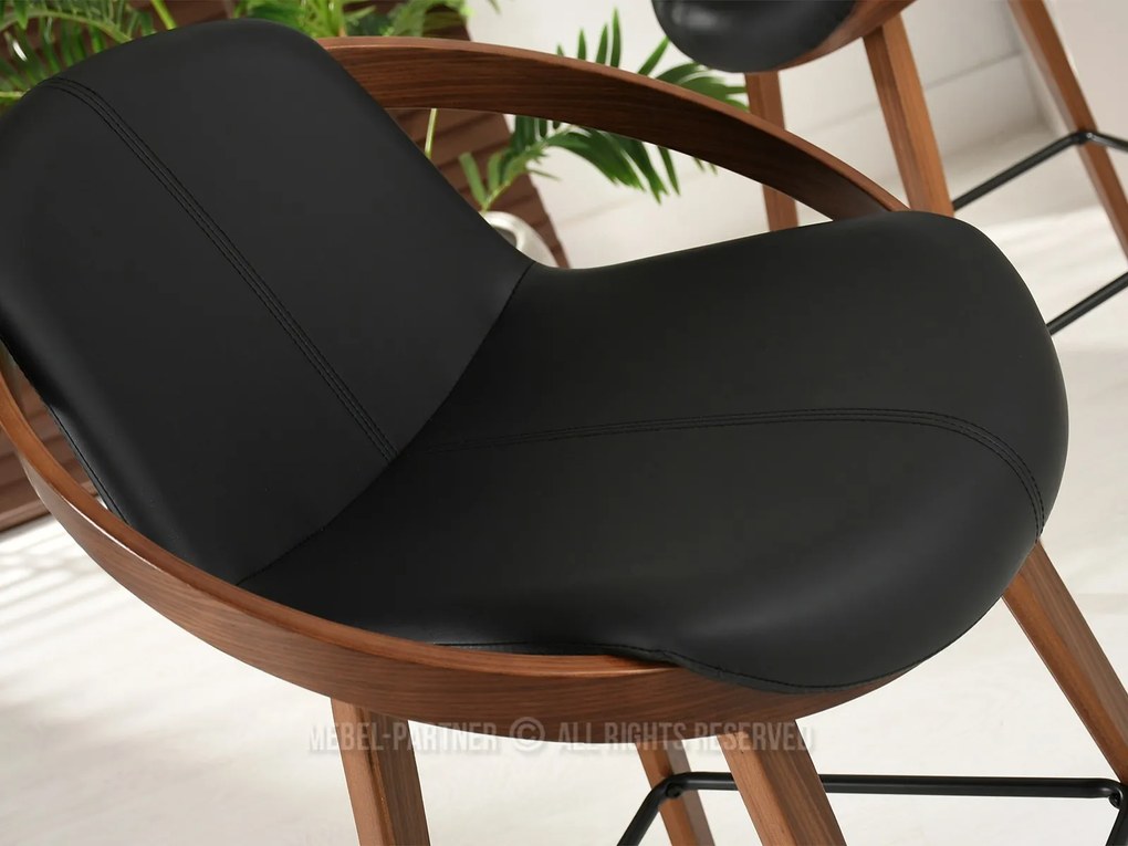 Scaun Lila H (nuc închis + nuc). Promo -8%. 1110713