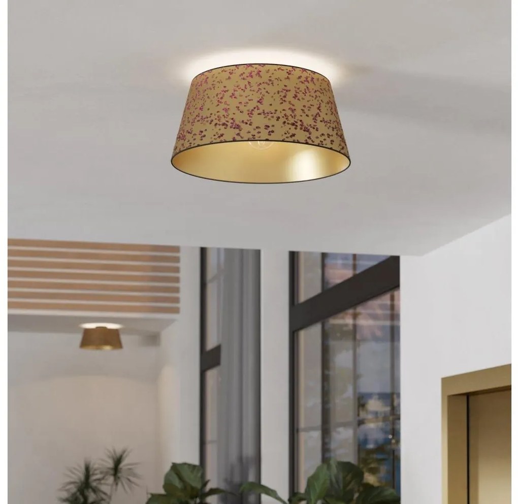 Plafonieră Eglo 390291 CASTUERA 1xE27/25W/230V auriu/roz